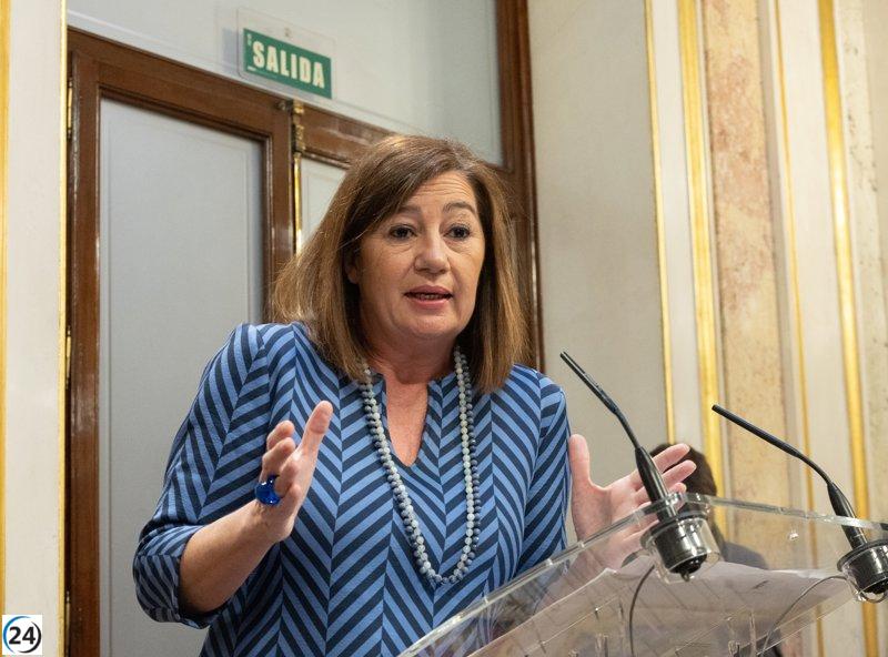 Armengol niega corrupción y critica al PP por falta de transparencia en recomendación de empresa de Koldo.