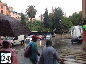 El frío y la lluvia invaden el inicio de la semana en Baleares.