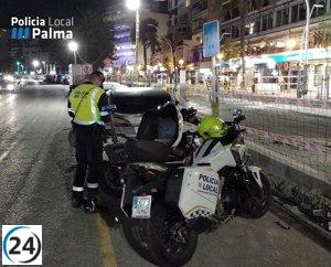 La Policía Local de Palma interviene en más de 70 incidentes en Pueblo Español y Paseo Marítimo durante el fin de semana.