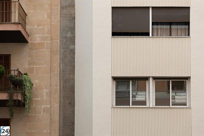 Caída del 39% en la compraventa de viviendas en Baleares durante marzo, el peor dato entre las Comunidades Autónomas.