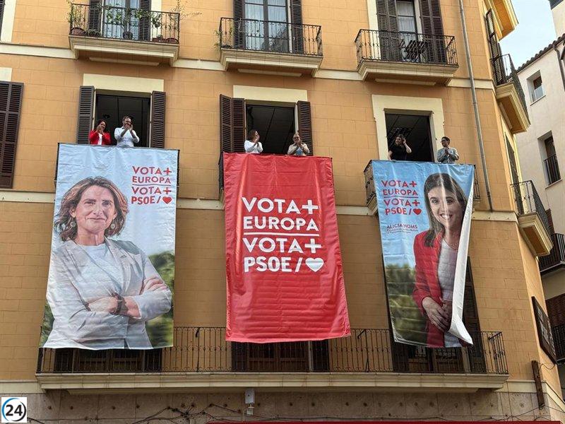 Armengol incita a la movilización en masa ante el crecimiento preocupante de la extrema derecha.