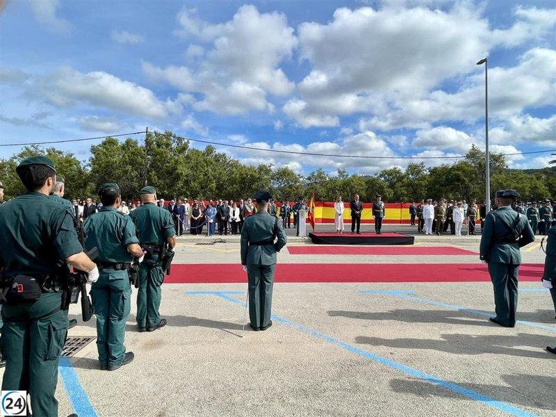 La Guardia Civil de Baleares conmemora la festividad de la virgen del Pilar en Port d'Andratx