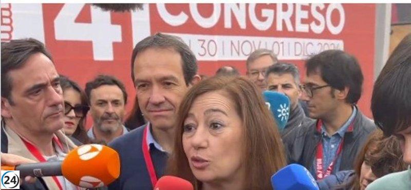 Armengol aplaude permanencia de Pons en el PSOE: 
