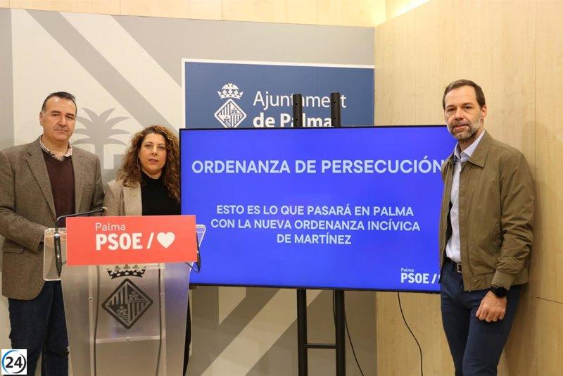 PSOE Palma se opone a la ordenanza cívica por considerarla una amenaza a los derechos ciudadanos.