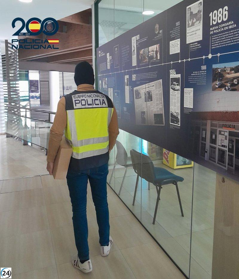 Alemán arrestado en Ibiza por atraco violento en establecimiento del centro.