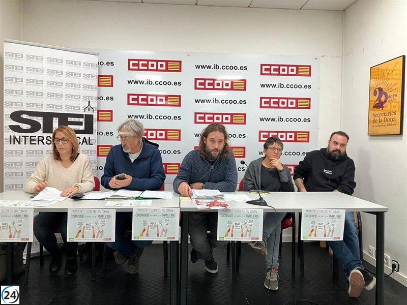 CCOO y STEI convocan protestas por el plus de insularidad para empleados de centros de menores.