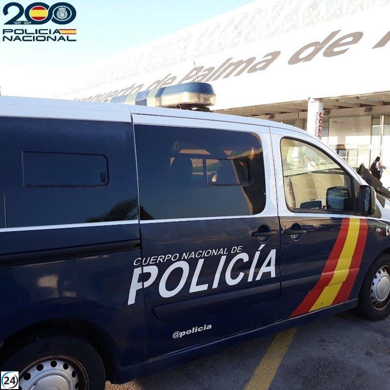Arrestan a un individuo por provocar un incendio en un árbol en el aeropuerto de Palma.