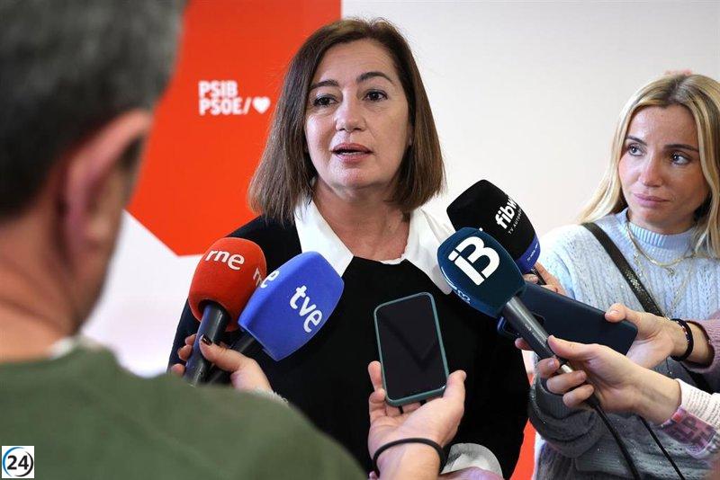 Armengol critica las estrategias de vivienda del Govern y demanda que actúe en favor de la mayoría.