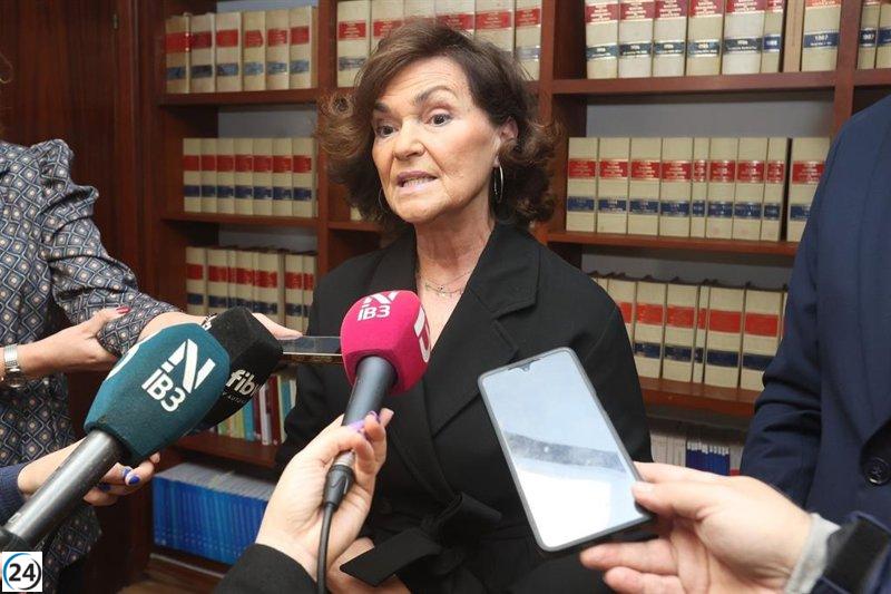 Carmen Calvo: La igualdad de género aún enfrenta grandes desafíos legales.