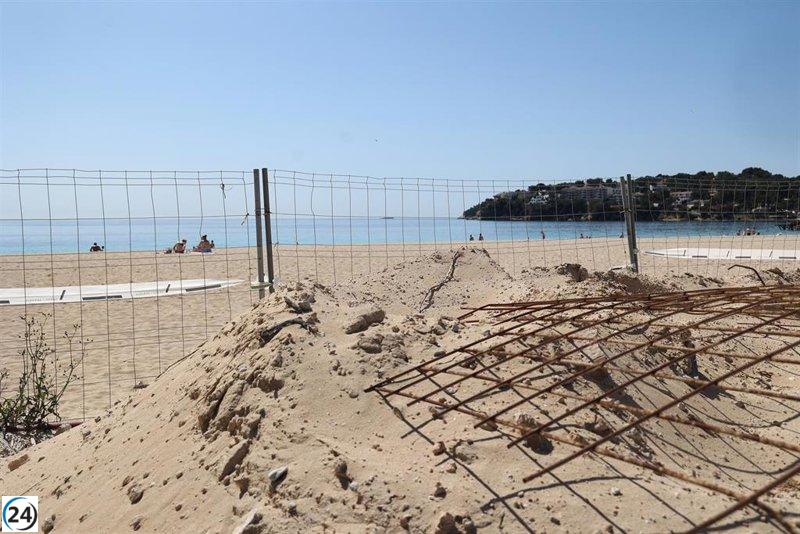 La reforma del paseo marítimo de Magaluf se inaugurará a principios de mayo.