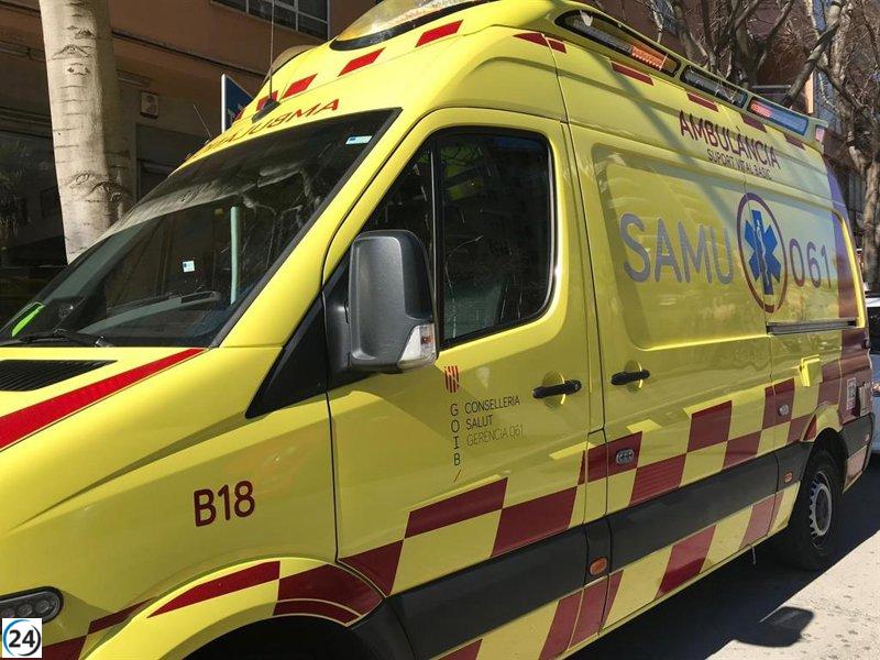 Accidente en Ibiza deja a una persona con heridas de gravedad.