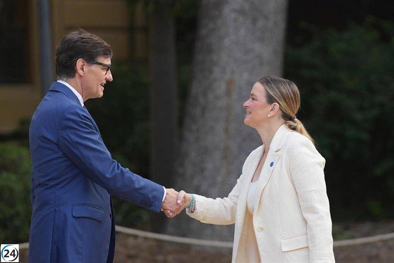 Prohens utiliza el catalán en la Conferencia de Presidentes; Ayuso permanece sentada.