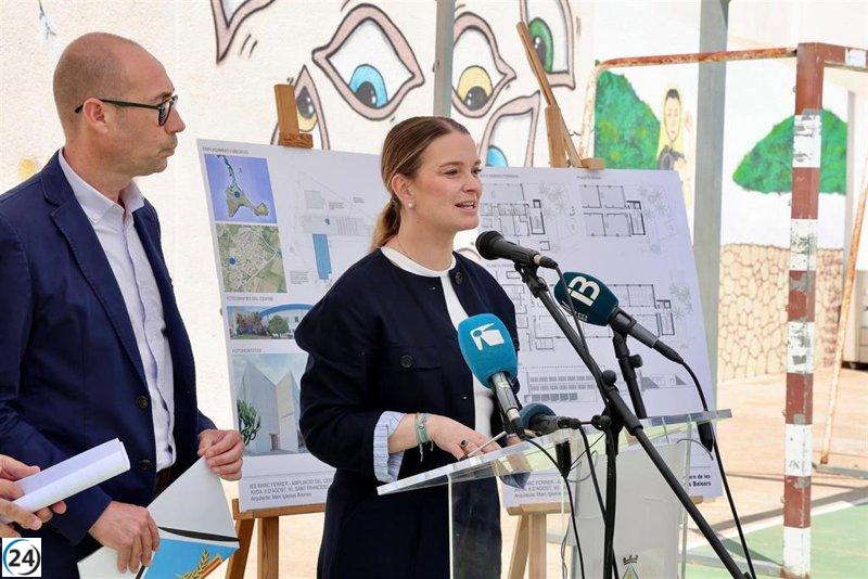 Prohens anuncia en Formentera la expansión del IES Marc Ferrer con un presupuesto de más de 1,9 millones.