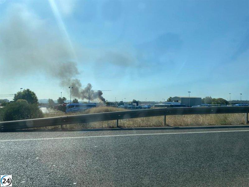 Incendio en Son Banya: Bomberos de Palma en acción.