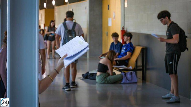 Cerca de 1.600 alumnos de Baleares participarán en la prueba extraordinaria de la PAU 2025.