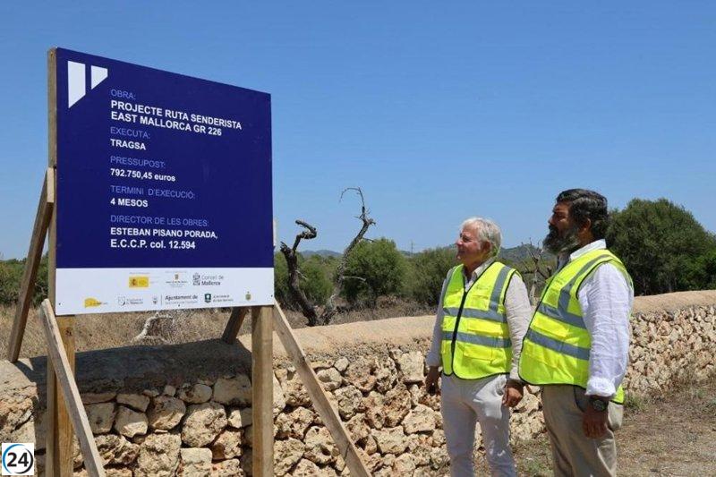 Inician los trabajos para la ruta senderista que unirá 104 kilómetros en el Llevant de Mallorca.