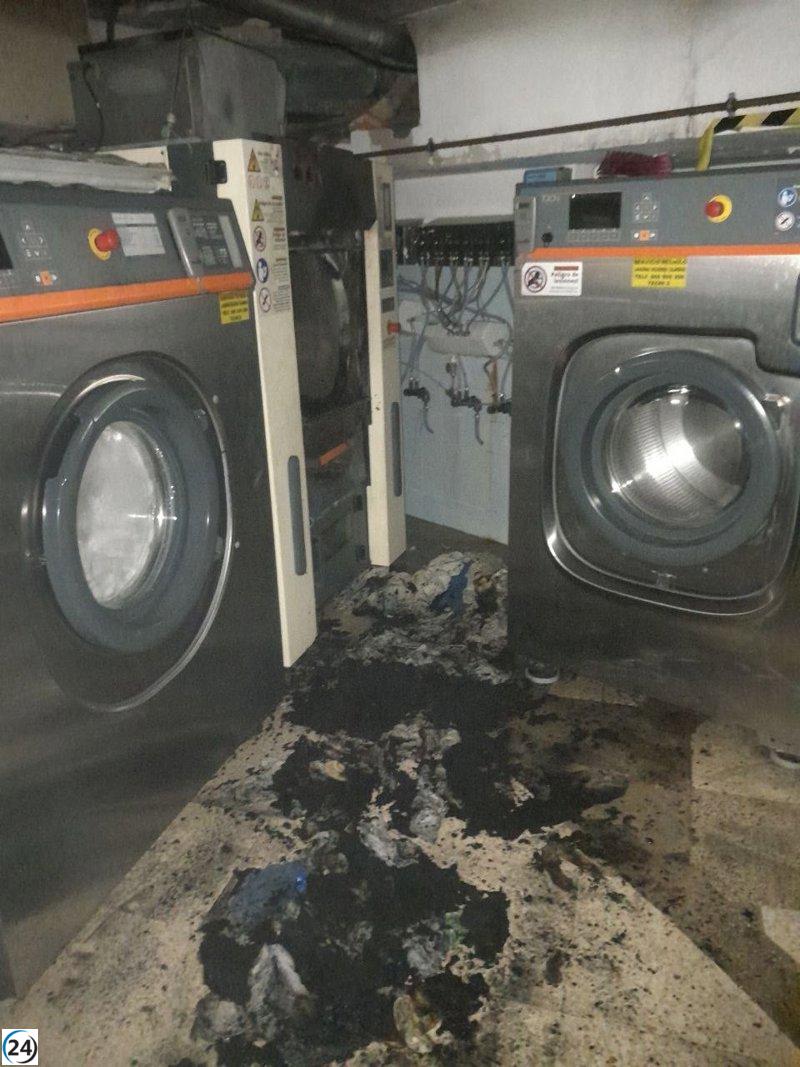 Incendio en lavandería de hotel en Magaluf deja dos heridos.