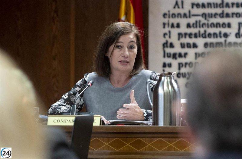 Armengol rinde cuentas en el Senado por su reunión con Aldama en la 'comisión Koldo'.
