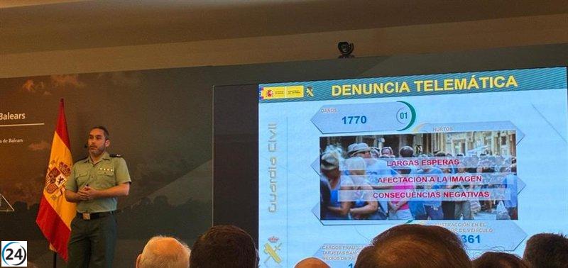 La Guardia Civil implementa un sistema digital para denuncias en Baleares, dirigido a turistas y residentes.