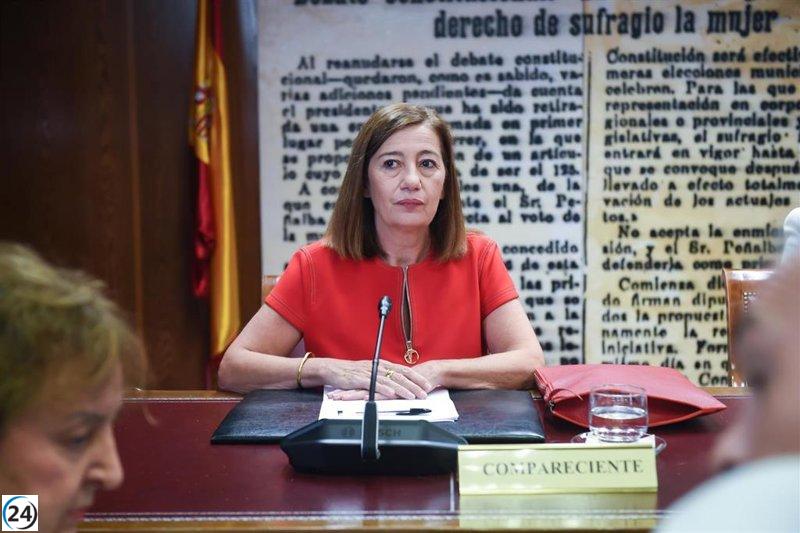El Tribunal Supremo desestima la demanda de Vox contra Armengol por contratos de mascarillas en Baleares.