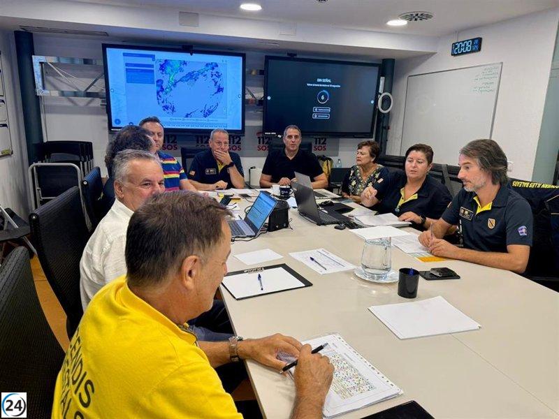 El Govern extiende la alerta naranja y destaca la caída de lluvia en el mar.