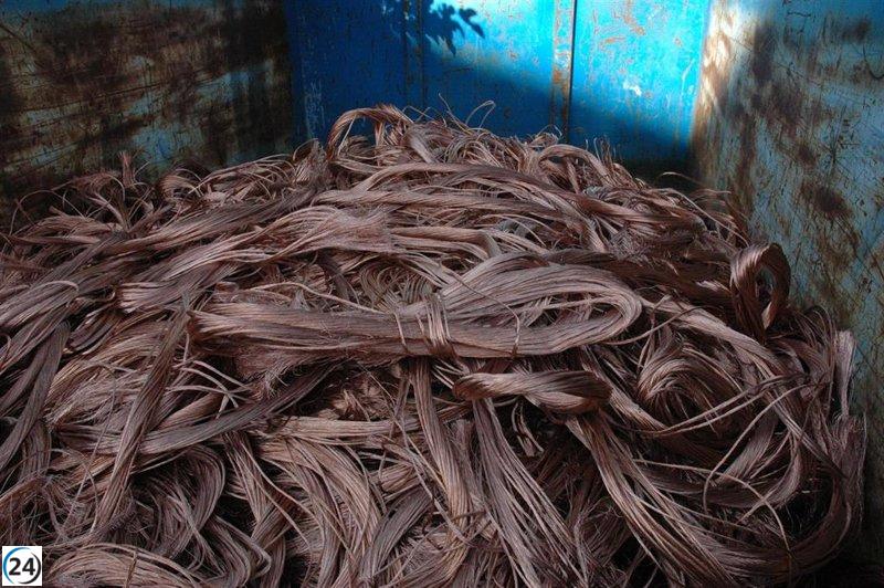 Desaparecen 120 metros de cableado del alumbrado público en el polígono agroalimentario de Manacor.