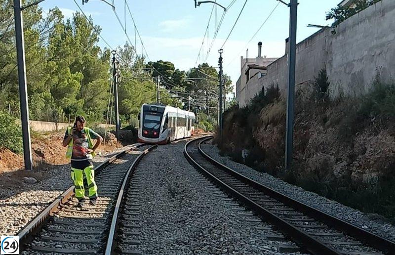 Descarrilamiento de tren en Marratxí ocurre sin heridos.