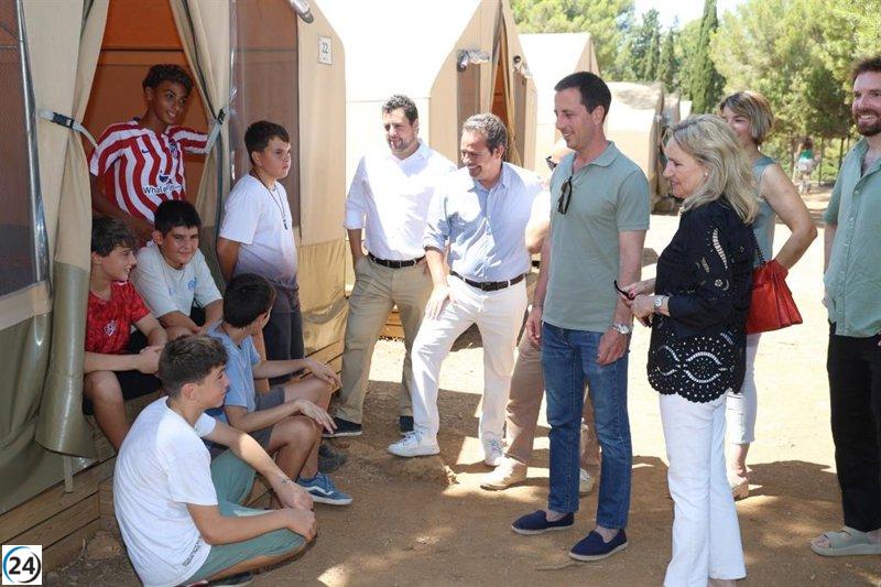 Culminan los campamentos del Consell de Mallorca en La Victòria tras varias semanas de actividades al aire libre.