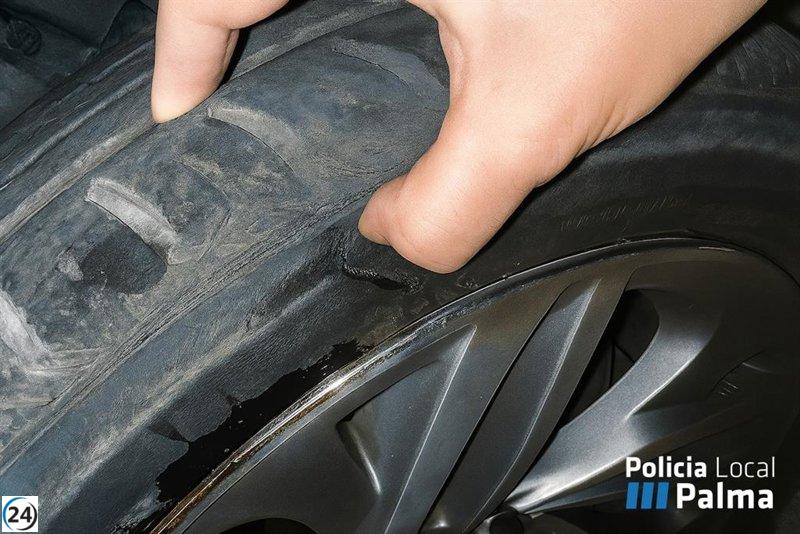Detenidos hombre y madre en Palma por amenazas y vandalismo.