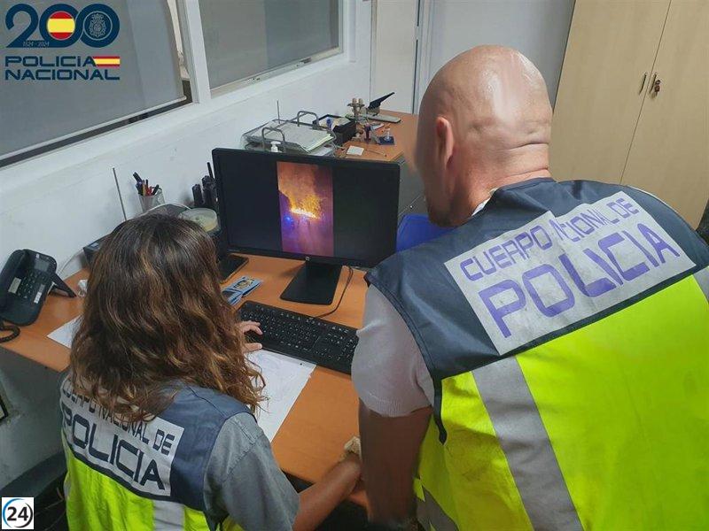 Arrestan a un individuo por incendio intencionado en bosque colindante con residencias en Palma.