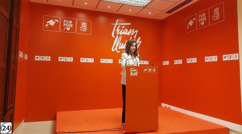 El PSIB insta a Prohens a negociar con los sectores sociales y políticos sobre la financiación.