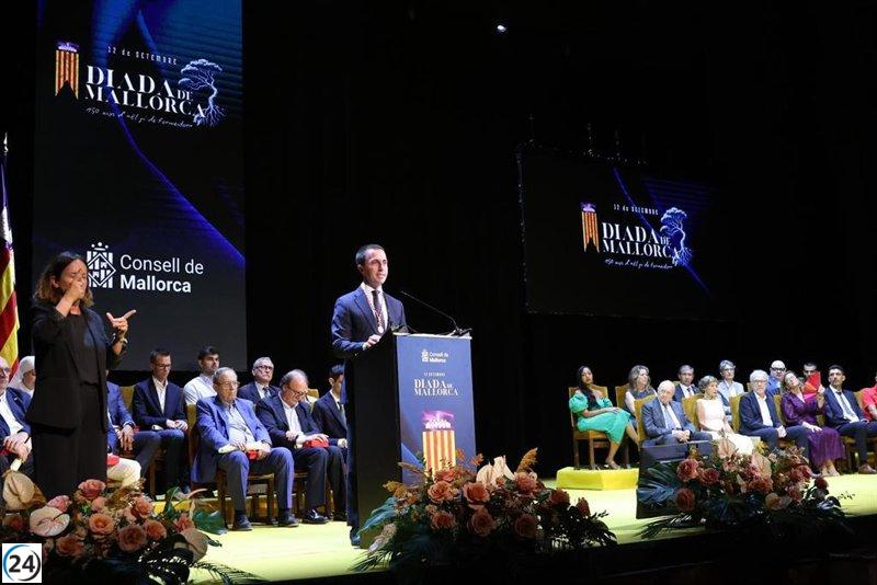 Galmés resalta la determinación de los mallorquines en los Premis Honors i Distincions 2025.