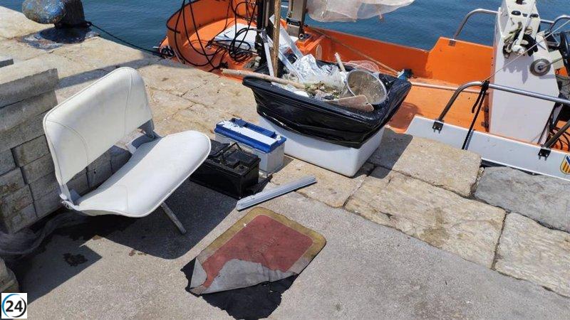 En agosto, las costas de Baleares limpian más de 6,7 toneladas de basura.