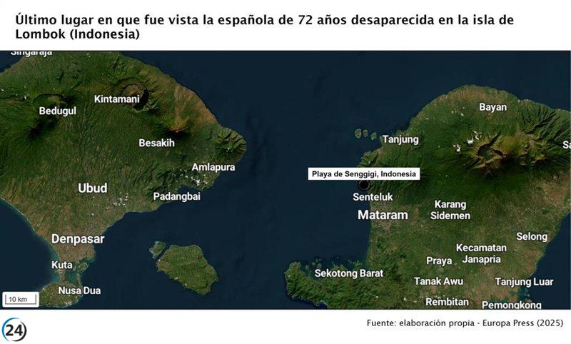 Autopsia revela que española en Indonesia fue asfixiada y golpeada en cabeza, cuello y pecho.