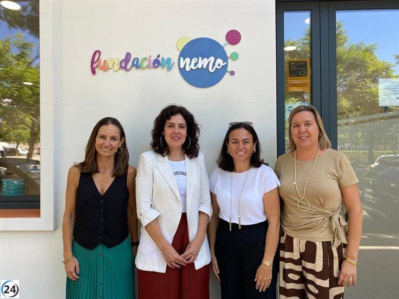 Fernández enfatiza el compromiso del Govern con la infancia y la diversidad funcional en su visita a la Fundación Nemo.