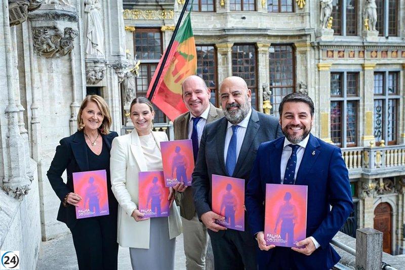 Martínez destaca ante el alcalde de Bruselas los puntos clave de la candidatura Palma 2031.