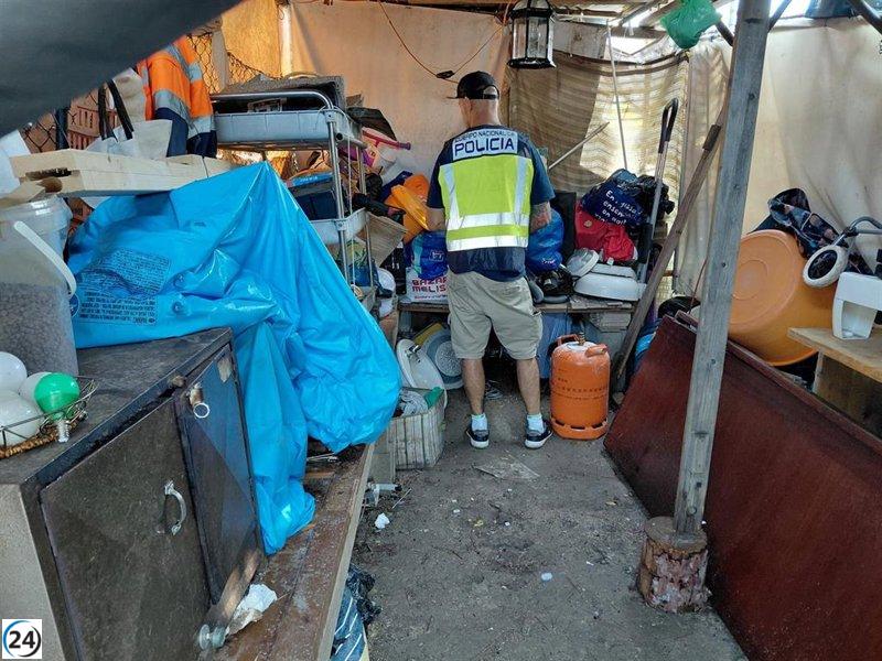 Descubren 11 viviendas irregulares arrendadas en un asentamiento en Manacor.