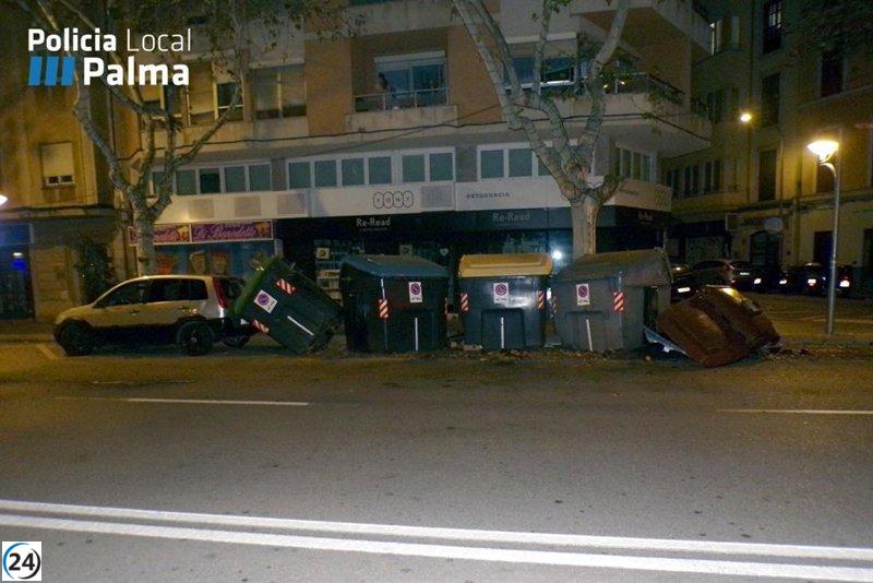 Detienen a conductor por conducir ebrio y causar accidente en Palma.