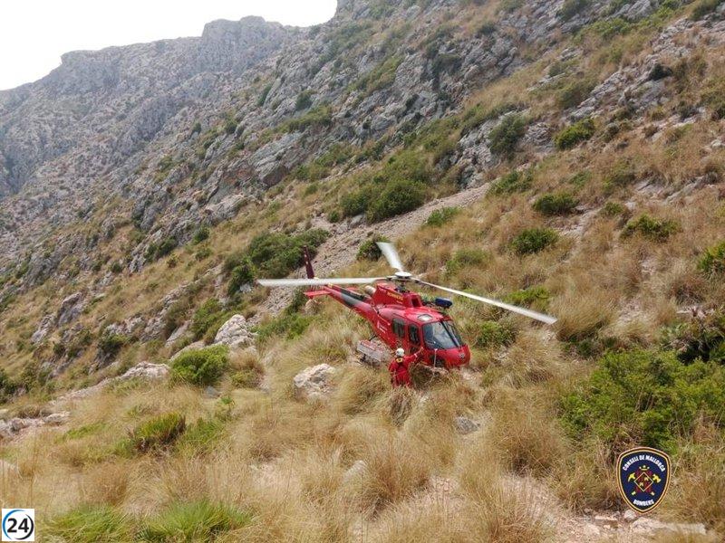 Rescate heroico en Mallorca: bomberos salvan a dos ciudadanos en el Camí de Coanegra.