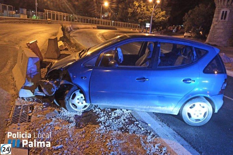 Detienen a conductor borracho por causar accidente en la avenida Gabriel Roca de Palma.