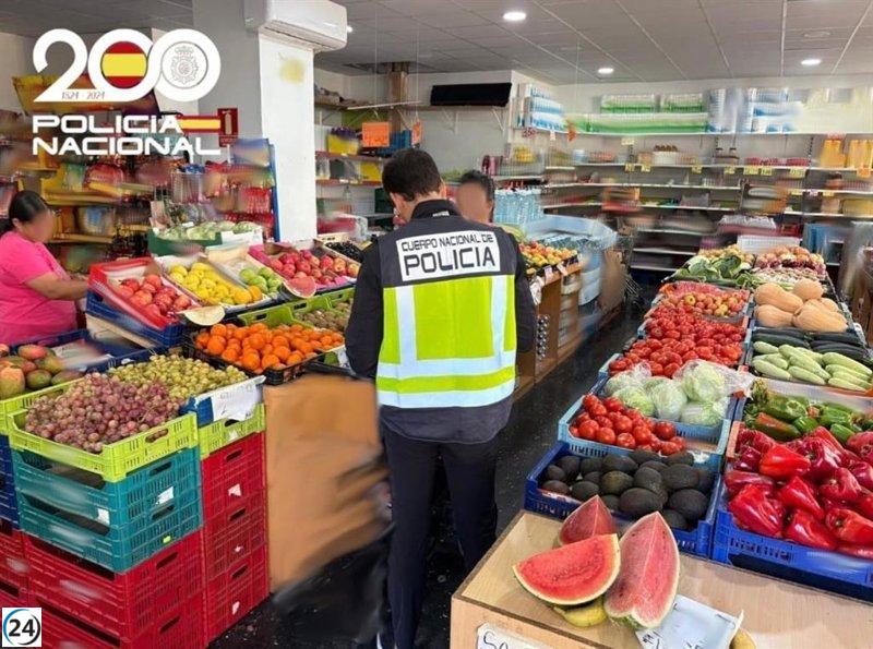 Detienen a empresario en Palma por emplear a inmigrantes irregulares.