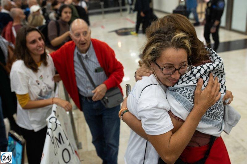 Reyes Rigo y cinco integrantes de la segunda flotilla a Gaza regresan a España.