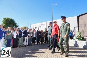 Homenaje de los Bomberos de Mallorca en Inca a un oficial caído en 2021.