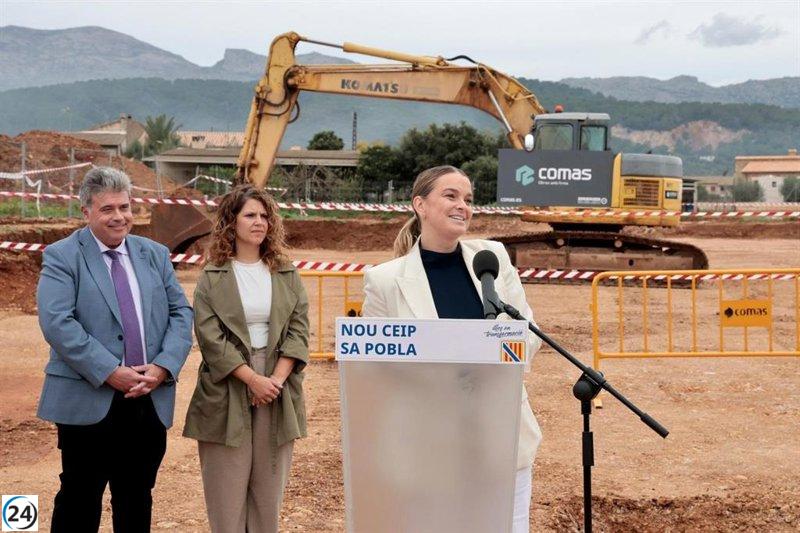 Prohens inaugura la construcción del nuevo Colegio de Sa Pobla.