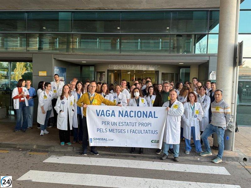 La huelga de médicos en Baleares alcanza un segundo día de notable apoyo, con un 85% de paros en hospitales.