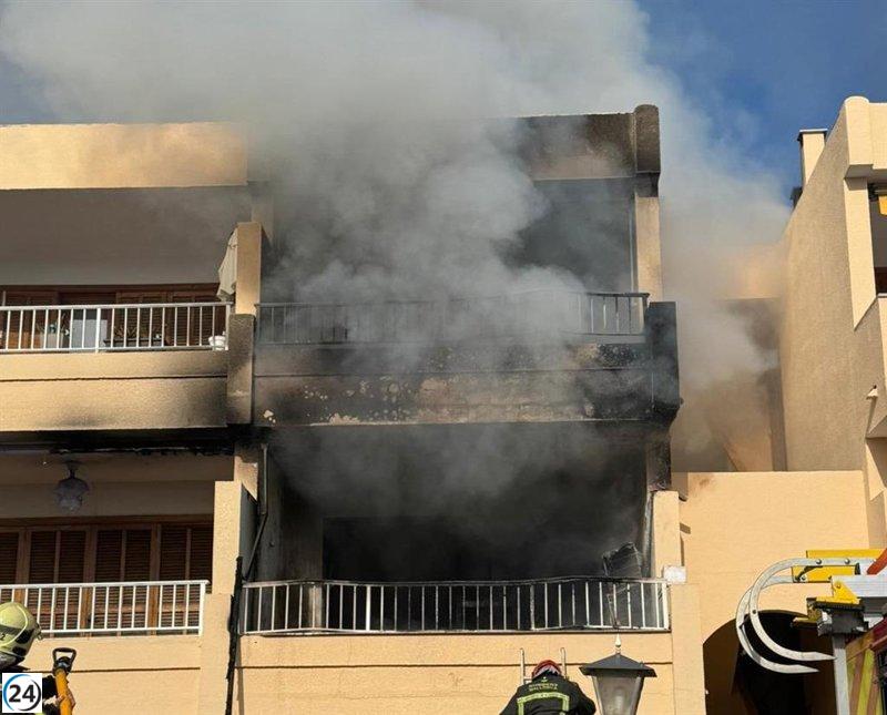 Devastador incendio arrasa una casa en el Puerto de Alcúdia: así quedó el inmueble.