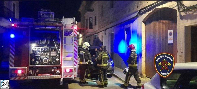 Incendio en casa de Algaida deja tres heridos.