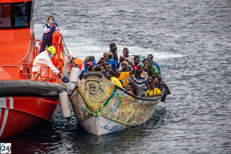 España recibió 124,170 migrantes en 2025 y facilitó el traslado de 20,489 a la Península.