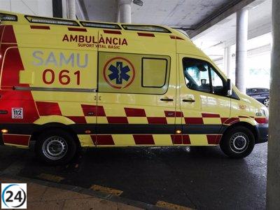 Un motorista de 21 años, herido grave en un incidente en la carretera de Artà a Canyamel