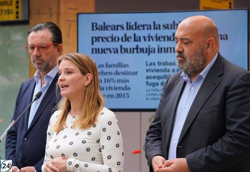 Prohens (PP) se compromete a sacar 80.000 viviendas del mercado de alquiler en Baleares.